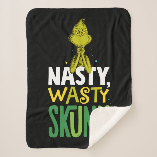 knijpen | Nasty Wasty Skunk Sherpa Deken (Voorkant)
