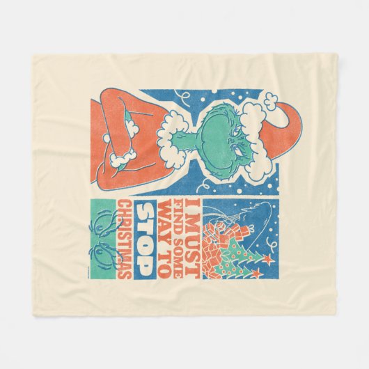 knijpen | Stop Christmas  Graphic Fleece Deken (Voorkant (Horizontaal))