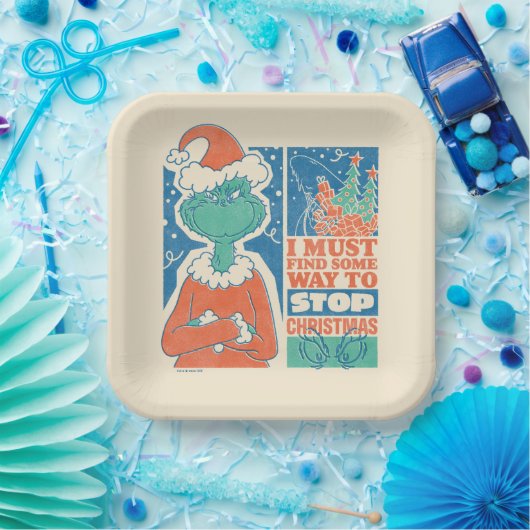 knijpen | Stop Christmas  Graphic Papieren Bordje (Feest)