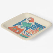 knijpen | Stop Christmas Graphic Papieren Bordje (Gebogen)