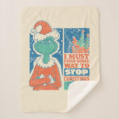 knijpen | Stop Christmas  Graphic Sherpa Deken (Voorkant)
