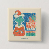 knijpen | Stop Christmas  Graphic Vierkante Button 5,1 Cm (Voorkant)