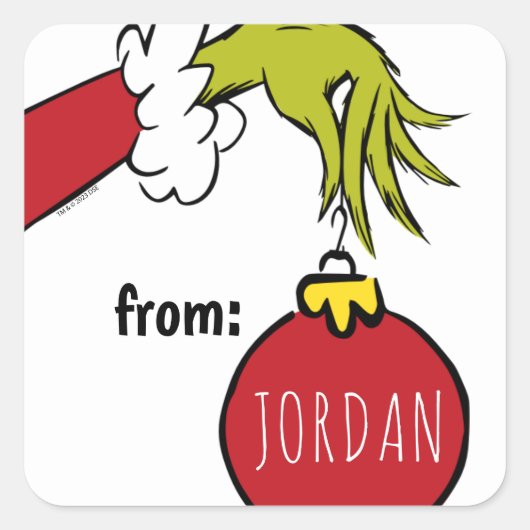 knijpen | Van Verjaardagscadeau Label (Voorkant)