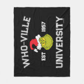knijpen | Who-ville University EST 1957 Fleece Deken (Voorkant)