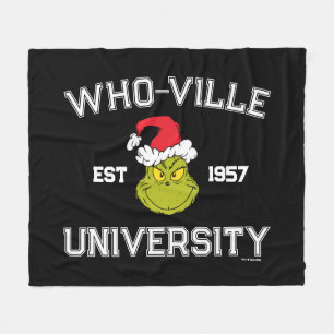 knijpen Who-ville University EST 1957 Fleece Deken