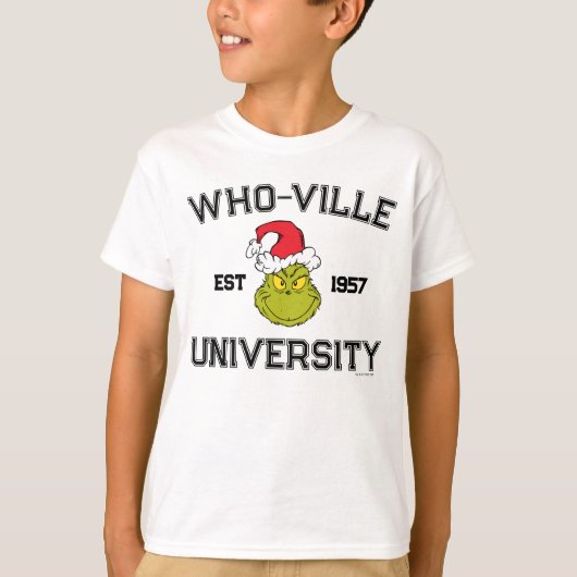 knijpen | Who-ville University EST 1957 T-shirt (Voorkant)