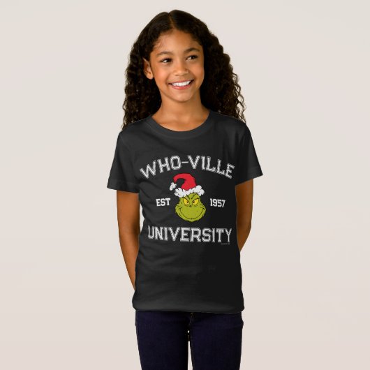 knijpen | Who-ville University EST 1957 T-shirt (Voorkant volledig)