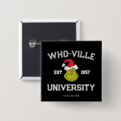 knijpen | Who-ville University EST 1957 Vierkante Button 5,1 Cm (Voorkant /achterkant)
