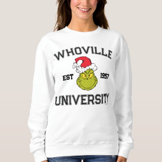 knijpen | Whoville University EST 1957 Trui (Voorkant)
