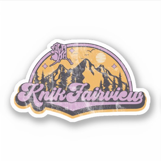 Knik-Fairview, Alaska Sticker (Voorkant)