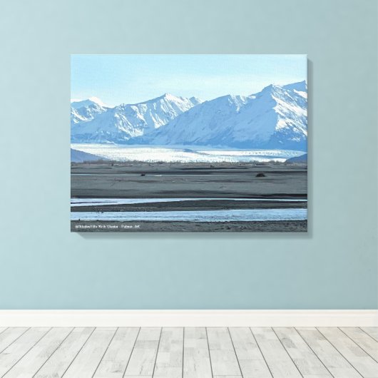 Knik Glacier Print @3dudes1life (Insitu (Houten vloer))