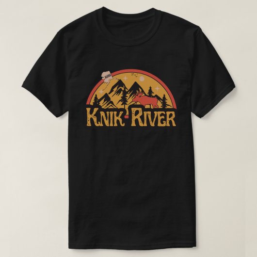 Knik-rivier, Alaska-Shirt T-shirt (Design voorkant)