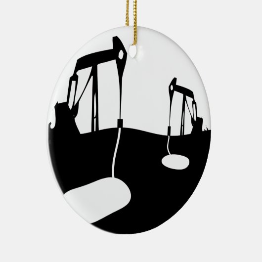 Knikkende ezels met kopieerruimte voor aanpassing keramisch ornament (Rechts)