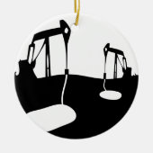 Knikkende ezels met kopieerruimte voor aanpassing keramisch ornament (Voorkant)