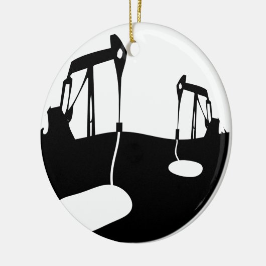 Knikkende ezels met kopieerruimte voor aanpassing keramisch ornament (Links)