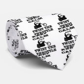 Knikker kalm houden en draaien de schroef om stropdas (Opgerold)