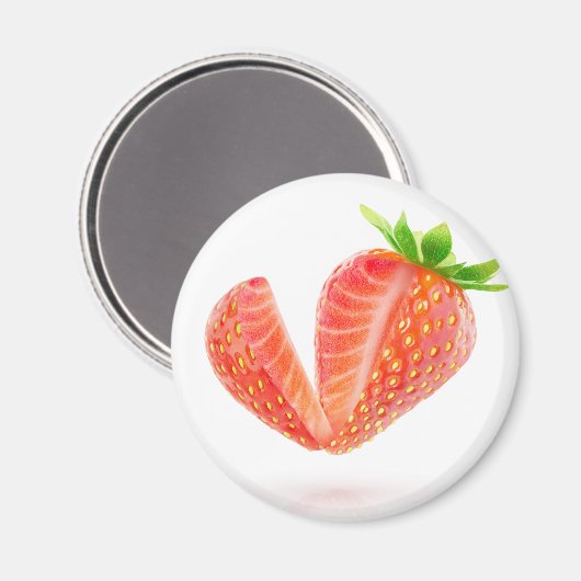 Knip aardbei uit magneet (Voorkant / Achterkant)