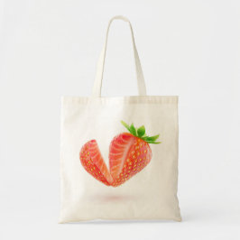 Knip aardbei uit tote bag