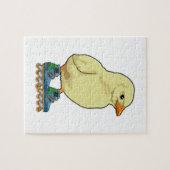 Knip als gealigneerde skater met gealigneerde scha legpuzzel (Horizontaal)