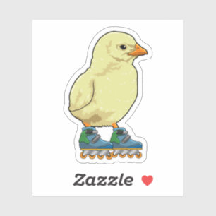 Knip als gealigneerde skater met gealigneerde scha sticker