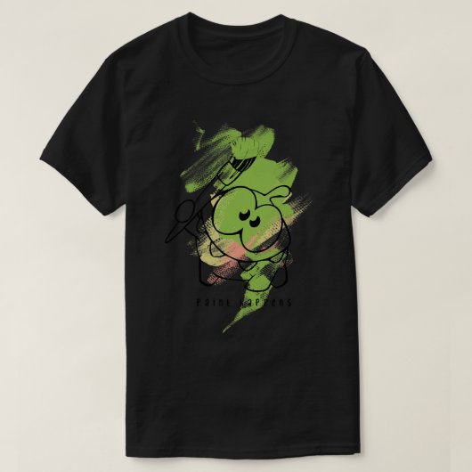 Knip de pil om Nom Juxtapose Painter T-shirt (Design voorkant)