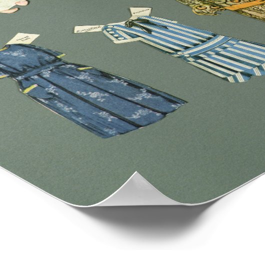 Knip doll en kleren uit, eind jaren 20, begin jare poster (Hoek)