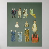 Knip doll en kleren uit, eind jaren 20, begin jare poster (Voorkant)