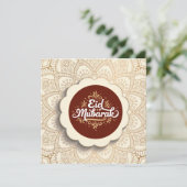 Knip Eid Mubarak Feestdagenkaart (Staand voorkant)