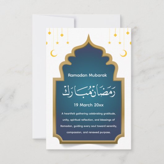 Knip Eid Mubarak Kaart  (Voorkant)