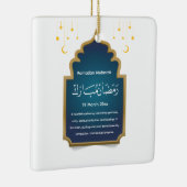 Knip Eid Mubarak Kaart  Keramisch Ornament (Rechts)