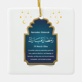Knip Eid Mubarak Kaart Keramisch Ornament