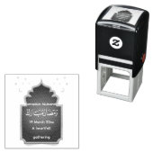 Knip Eid Mubarak Kaart Zelfinktende Stempel (In situ)