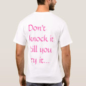 Knip het af tot je het probeert. t-shirt (Achterkant)