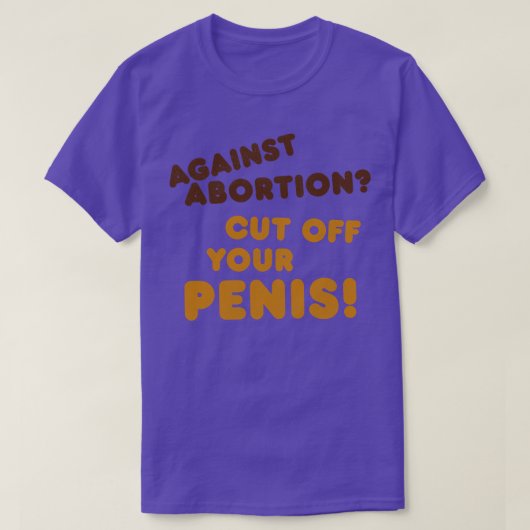 Knip het af Women Rights Pro Choice Roe v Wade T-shirt (Design voorkant)