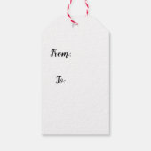 Knip het cadeaulabel (Achterkant)