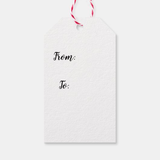 Knip het cadeaulabel (Achterkant)