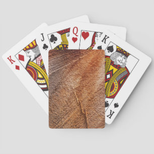 Knip houten korrel pokerkaarten