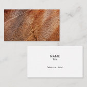 Knip houten korrel visitekaartje (Voorkant / Achterkant)