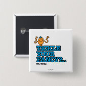 Knip je Fancy? Vierkante Button 5,1 Cm (Voorkant /achterkant)