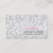 Knip lettertype (bokeh) visitekaartje (Achterkant)