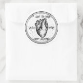 Knip me Open V2 Ronde Sticker (Tas)