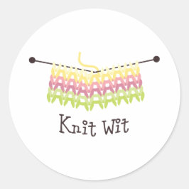 Knip met ronde sticker