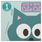 Knip & Naai Knuffelkat Knuffeldier Patroon Stof (Swatch)