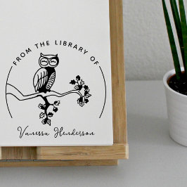 Knip omhoog van de bibliotheek van de Aangepaste B Rubberstempel