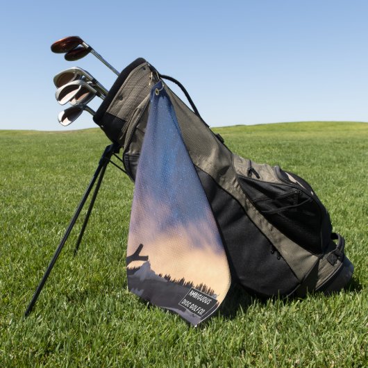 Knip-on-schijf Golf-handdoek Golfhanddoek (Groen)