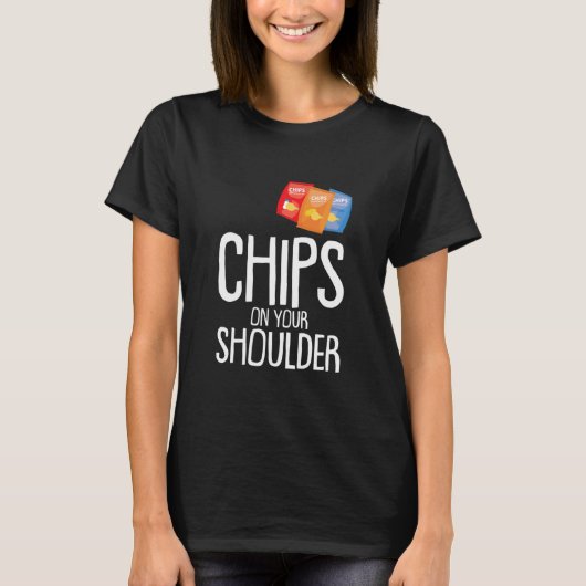 Knip op je schouderklopje t-shirt (Voorkant)