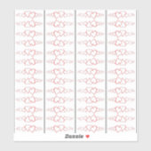 Knip op maat gesneden, heldere vinylsticker.MAAK U Sticker (Vel)