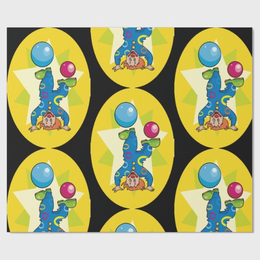 Knip op zijn hoofd cadeaupapier (Vlak)