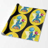 Knip op zijn hoofd cadeaupapier (Uitgerold)