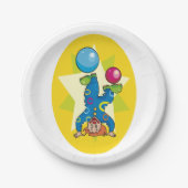 Knip op zijn hoofd papieren bordje (Voorkant)